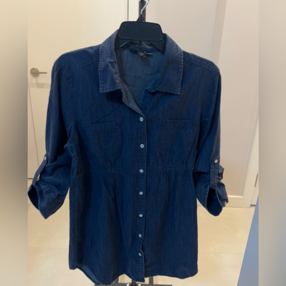 Style & Co Denim Button-Up Shirt
